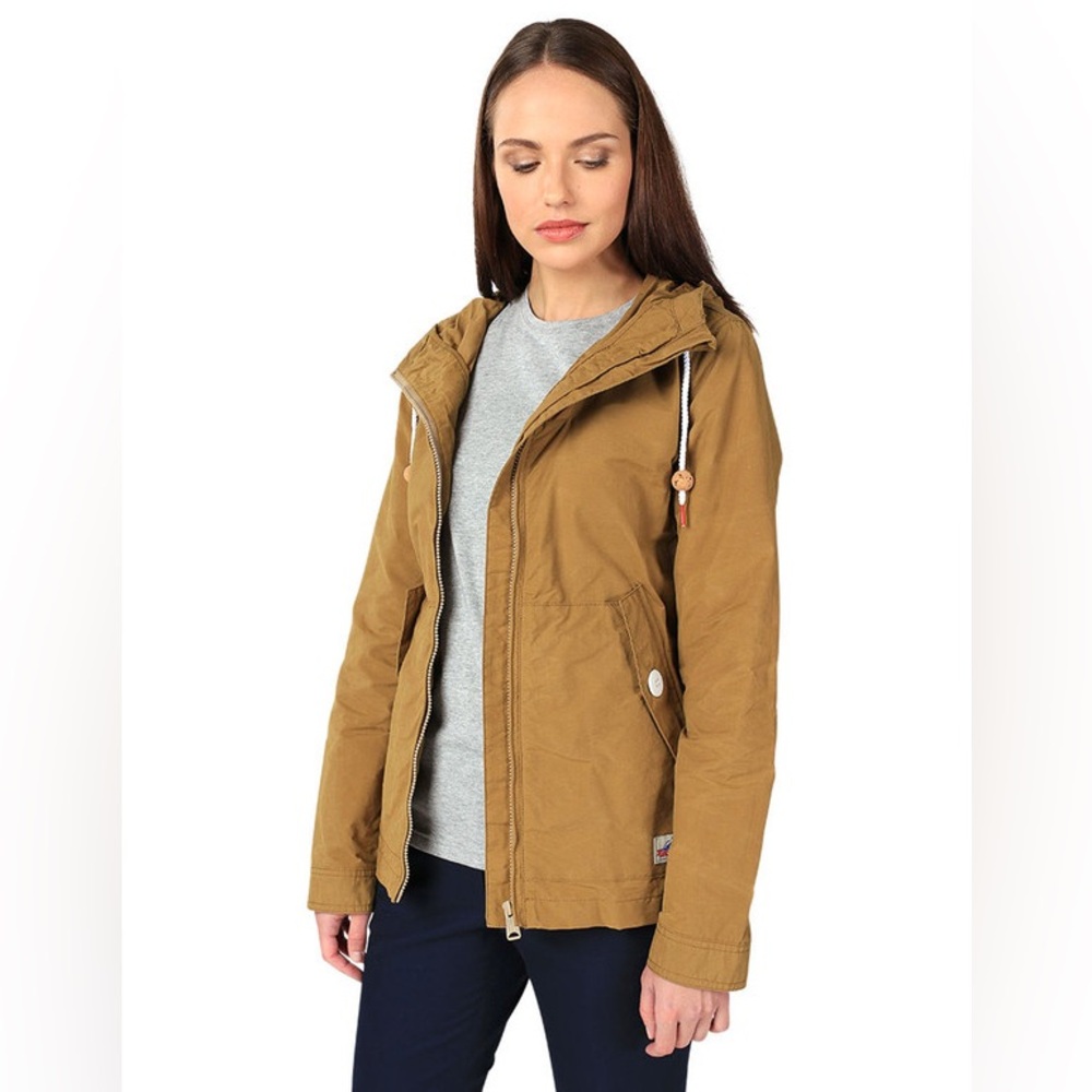 NEW Penfield Gibson XS Rain Jacket Tan Brown Water Resistant Dry Wax Zipper
